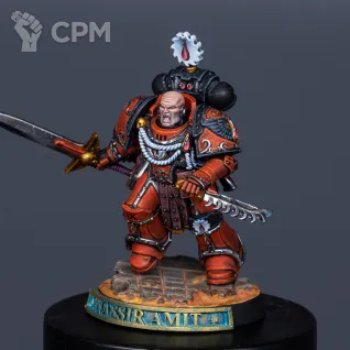 Описание картинки Nassir Amit, Сaptain of the Blood Angels Legion's 5th Company от Alex по цене 7 500руб | Свободный Рынок Миниатюр - СРМ