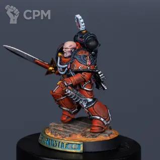 Описание картинки Nassir Amit, Сaptain of the Blood Angels Legion's 5th Company от Alex по цене 7 500руб | Свободный Рынок Миниатюр - СРМ