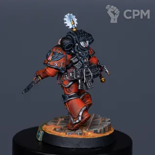 Описание картинки Nassir Amit, Сaptain of the Blood Angels Legion's 5th Company от Alex по цене 7 500руб | Свободный Рынок Миниатюр - СРМ