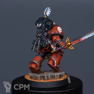 Описание картинки Nassir Amit, Сaptain of the Blood Angels Legion's 5th Company от Alex по цене 7 500руб | Свободный Рынок Миниатюр - СРМ