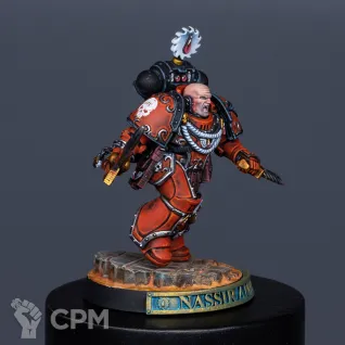 Описание картинки Nassir Amit, Сaptain of the Blood Angels Legion's 5th Company от Alex по цене 7 500руб | Свободный Рынок Миниатюр - СРМ