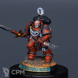 Описание картинки Nassir Amit, Сaptain of the Blood Angels Legion's 5th Company от Alex по цене 7 500руб | Свободный Рынок Миниатюр - СРМ