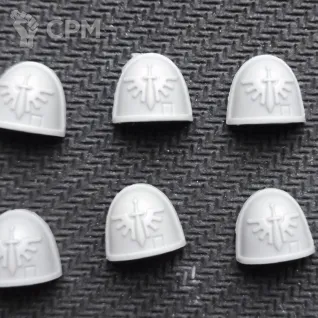 Описание картинки Dark Angels shoulder pads от Tenzen по цене 350руб | Свободный Рынок Миниатюр - СРМ