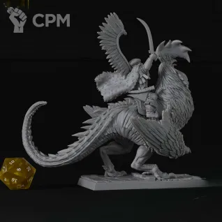 Описание картинки Ursa Empire Marshal on Cockatrice от 3DPrintClub по цене 850руб | Свободный Рынок Миниатюр - СРМ