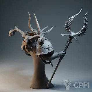Описание картинки Aizek Ahriman от Mechanikus Forge по цене 12 000руб | Свободный Рынок Миниатюр - СРМ