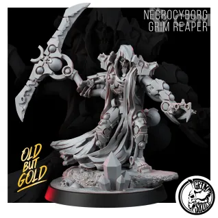 Описание картинки NECROCYBORG GRIM REAPER от Manufactorum76 по цене 375руб | Свободный Рынок Миниатюр - СРМ