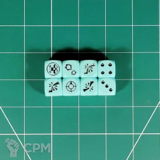 Описание картинки Necromunda Hive Secundus Dice Set I (bright) от Vault Boy по цене 2 198руб | Свободный Рынок Миниатюр - СРМ