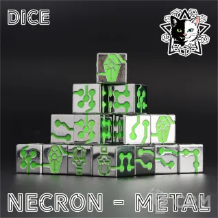 Описание картинки Necron Dice Metal - 16мм - 20 шт от UniVers по цене 5 000руб | Свободный Рынок Миниатюр - СРМ