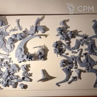 Описание картинки Necron Catacomb Command Barge/ Annihilation Barge (печать) от fuseddisplay по цене 1 000руб | Свободный Рынок Миниатюр - СРМ