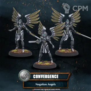 Описание картинки Negation Angels. Command starter от Manufactorum76 по цене 300руб | Свободный Рынок Миниатюр - СРМ