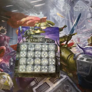 Описание картинки Grey Knight Dice Set от firon по цене 4 600руб | Свободный Рынок Миниатюр - СРМ