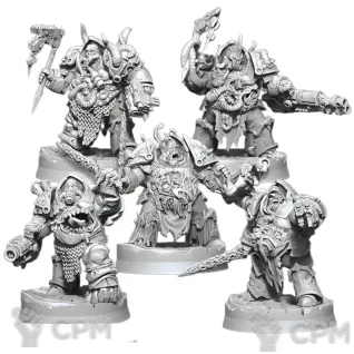 Описание картинки Blightlord Terminators от MrMetalHorror по цене 1 500руб | Свободный Рынок Миниатюр - СРМ