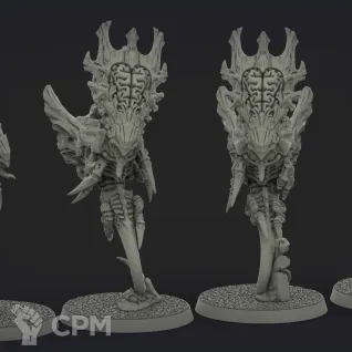 Описание картинки Zoanthropes (3 шт) (copy GW) / Зоантропы (копия GW, база в комплекте) от Кузница Миниатюр по цене 840руб | Свободный Рынок Миниатюр - СРМ