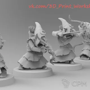 Описание картинки Night Goblins with Bows от 3Д печать миниатюр по цене 200руб | Свободный Рынок Миниатюр - СРМ
