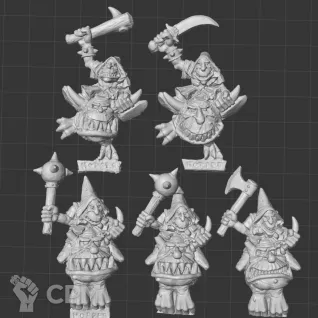 Описание картинки Night Goblin Squig Hoppers от White Rhino по цене 699руб | Свободный Рынок Миниатюр - СРМ