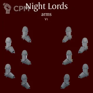 Описание картинки Night Lords arms V1 от ForgeNight по цене 180руб | Свободный Рынок Миниатюр - СРМ