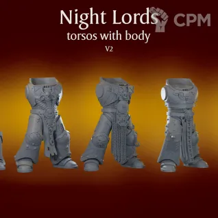 Описание картинки Night Lords bodies V2 от ForgeNight по цене 600руб | Свободный Рынок Миниатюр - СРМ