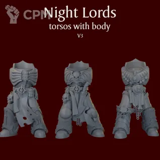 Описание картинки Night Lords bodies V3 от ForgeNight по цене 600руб | Свободный Рынок Миниатюр - СРМ