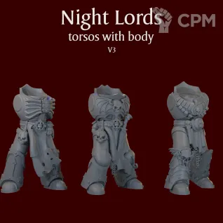 Описание картинки Night Lords bodies V3 от ForgeNight по цене 600руб | Свободный Рынок Миниатюр - СРМ