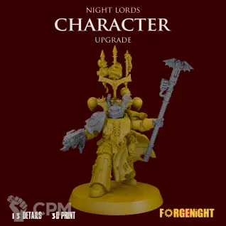 Описание картинки Night Lords Character/Sorcerer upgrade от ForgeNight по цене 400руб | Свободный Рынок Миниатюр - СРМ