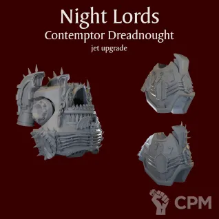 Описание картинки Night Lords Contemptor Dreadnought jet upgrade от ForgeNight по цене 350руб | Свободный Рынок Миниатюр - СРМ