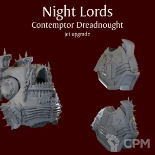 Описание картинки Night Lords Contemptor Dreadnought jet upgrade от ForgeNight по цене 350руб | Свободный Рынок Миниатюр - СРМ