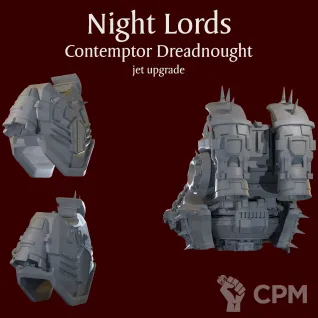 Описание картинки Night Lords Contemptor Dreadnought jet upgrade от ForgeNight по цене 350руб | Свободный Рынок Миниатюр - СРМ