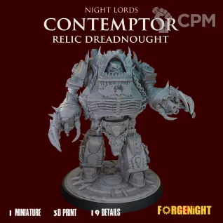Описание картинки Night Lords Contemptor Relic Dreadnought V1 от ForgeNight по цене 1 300руб | Свободный Рынок Миниатюр - СРМ
