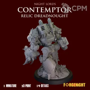 Описание картинки Night Lords Contemptor Relic Dreadnought V2 от ForgeNight по цене 1 350руб | Свободный Рынок Миниатюр - СРМ