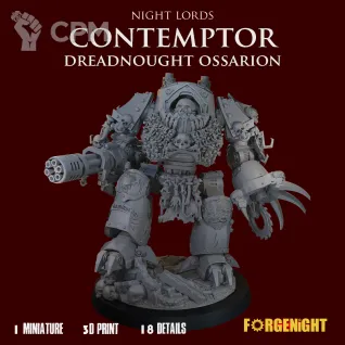 Описание картинки Night Lords Contemptor Relic Dreadnought V3 Ossarion от ForgeNight по цене 1 350руб | Свободный Рынок Миниатюр - СРМ