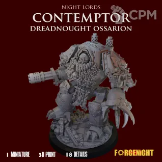 Описание картинки Night Lords Contemptor Relic Dreadnought V3 Ossarion от ForgeNight по цене 1 350руб | Свободный Рынок Миниатюр - СРМ