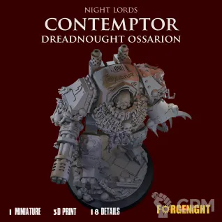 Описание картинки Night Lords Contemptor Relic Dreadnought V3 Ossarion от ForgeNight по цене 1 350руб | Свободный Рынок Миниатюр - СРМ