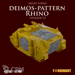 Описание картинки Night Lords Deimos Pattern Rhino upgrade V2 от ForgeNight по цене 250руб | Свободный Рынок Миниатюр - СРМ