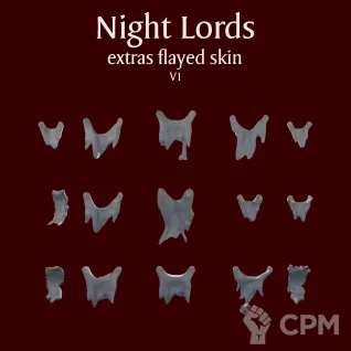 Описание картинки Night Lords extras V1 flayed skin от ForgeNight по цене 250руб | Свободный Рынок Миниатюр - СРМ