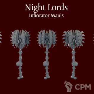 Описание картинки Night Lords Infiorator Mauls kit от ForgeNight по цене 250руб | Свободный Рынок Миниатюр - СРМ