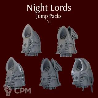 Описание картинки Night Lords Jump Packs V1 от ForgeNight по цене 275руб | Свободный Рынок Миниатюр - СРМ