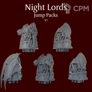Описание картинки Night Lords Jump Packs V1 от ForgeNight по цене 275руб | Свободный Рынок Миниатюр - СРМ