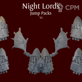 Описание картинки Night Lords Jump Packs V2 от ForgeNight по цене 275руб | Свободный Рынок Миниатюр - СРМ