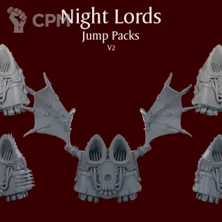 Описание картинки Night Lords Jump Packs V2 от ForgeNight по цене 275руб | Свободный Рынок Миниатюр - СРМ