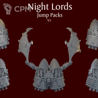 Описание картинки Night Lords Jump Packs V3 от ForgeNight по цене 275руб | Свободный Рынок Миниатюр - СРМ