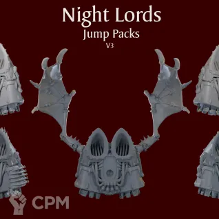 Описание картинки Night Lords Jump Packs V3 от ForgeNight по цене 275руб | Свободный Рынок Миниатюр - СРМ