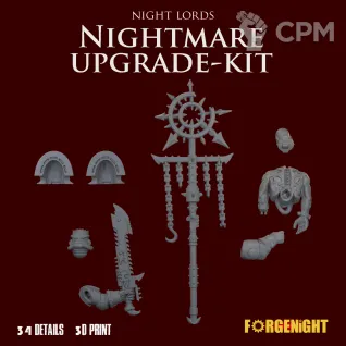 Описание картинки Night Lords Kill Team Nightmare upgrade kit [Nemesis Claw] от ForgeNight по цене 820руб | Свободный Рынок Миниатюр - СРМ