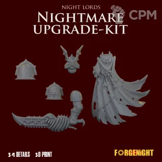 Описание картинки Night Lords Kill Team Nightmare upgrade kit [Nemesis Claw] от ForgeNight по цене 820руб | Свободный Рынок Миниатюр - СРМ