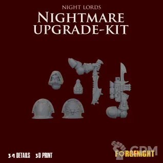 Описание картинки Night Lords Kill Team Nightmare upgrade kit [Nemesis Claw] от ForgeNight по цене 820руб | Свободный Рынок Миниатюр - СРМ