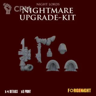 Описание картинки Night Lords Kill Team Nightmare upgrade kit [Nemesis Claw] от ForgeNight по цене 820руб | Свободный Рынок Миниатюр - СРМ