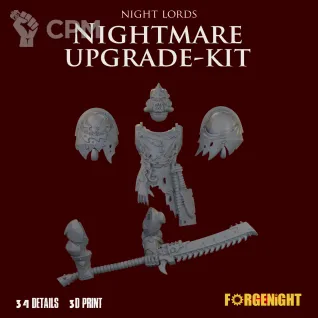 Описание картинки Night Lords Kill Team Nightmare upgrade kit [Nemesis Claw] от ForgeNight по цене 820руб | Свободный Рынок Миниатюр - СРМ