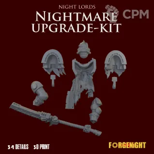 Описание картинки Night Lords Kill Team Nightmare upgrade kit [Nemesis Claw] от ForgeNight по цене 820руб | Свободный Рынок Миниатюр - СРМ