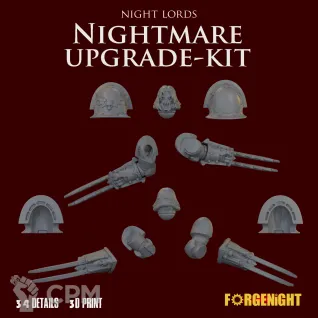 Описание картинки Night Lords Kill Team Nightmare upgrade kit [Nemesis Claw] от ForgeNight по цене 820руб | Свободный Рынок Миниатюр - СРМ