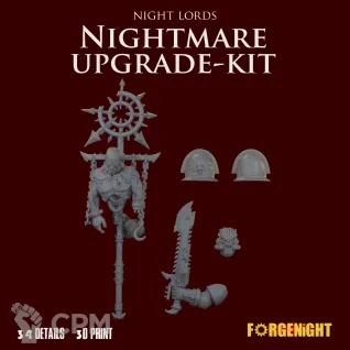 Описание картинки Night Lords Kill Team Nightmare upgrade kit [Nemesis Claw] от ForgeNight по цене 820руб | Свободный Рынок Миниатюр - СРМ