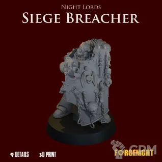 Описание картинки Night Lords Legion Siege Breacher от ForgeNight по цене 450руб | Свободный Рынок Миниатюр - СРМ